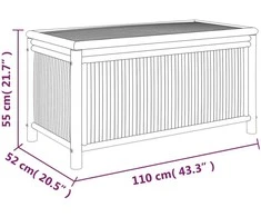 Sodo daiktadėžė, 110x52x55cm, bambukas