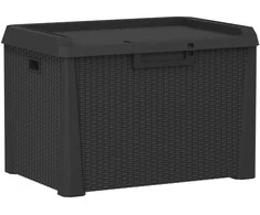 Sodo daiktadėžė, antracito spalvos, 125l, PP