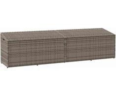 Sodo daiktadėžė, pilka, 220x50x58cm, poliratanas