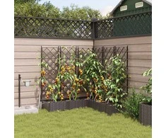Sodo vazonas 5 pcs Ruda 120 x 120 x 126 cm Plastmasė
