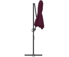 Skėtis nuo saulės Bordo raudona 372 x 198 x 243 cm