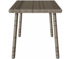 sodo kavos staliukas stačiakampis pilkas 80x40x37cm poliratanas