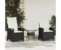 Sodo Kėdė 2 pcs Juoda ir kreminė 56 x 60 x 112 cm