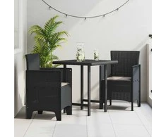 Sodo Kėdė 2 pcs Antracitas 53 x 49 x 85 cm Polipropilenas