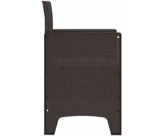 Sodo Kėdė su pagalve 4 pcs Ruda 53 x 49 x 85 cm Polipropilenas