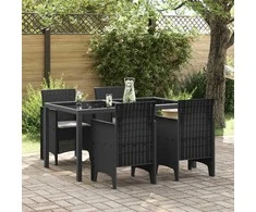 Sodo Kėdė 4 pcs Antracitas 53 x 49 x 85 cm Polipropilenas