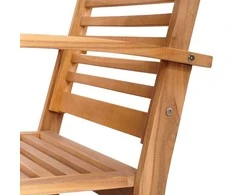 Kėdė 2 Vienetas Ruda 65 x 60 x 76,5 cm Kieto teka medžio
