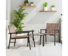 Sodo Kėdė 2 pcs Ruda 78 x 55,5 x 75,5 cm poliratanas