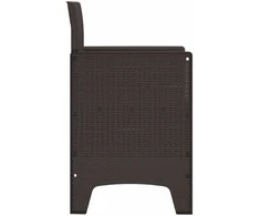 Sodo Kėdė su pagalve 2 pcs Ruda 53 x 49 x 85 cm Polipropilenas