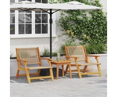 Sodo baldai 2 pcs Smėlio 67 x 78 x 73 cm