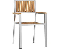 Sodo Kėdė 2 pcs Ruda 56 x 54,5 x 87 cm Kieto teka medžio