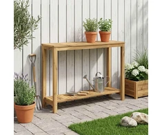 Sodo konsolinis stalas Balta apdaila 108,5 x 35 x 75 cm
