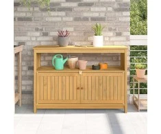 Sodo konsolinis stalas Šviesus akacijų 110 x 35 x 75 cm
