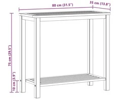 Sodo konsolinis stalas Šviesus akacijų 80 x 35 x 75 cm