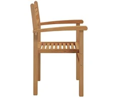 Kėdė 8 pcs Ruda 56 x 55 x 90.5 cm Kieto teka medžio