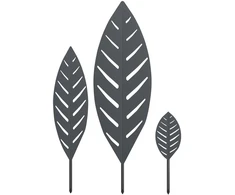 Sodo kuolas 3 vnt. 116,5 x 35 x 3 cm Antracito Plienas