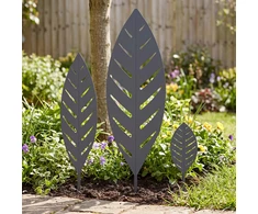 Sodo kuolas 3 vnt. 116,5 x 35 x 3 cm Antracito Plienas