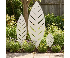 Sodo kuolas 3 vnt. 116,5 x 35 x 3 cm Balta Plienas