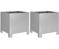 Sodo loveliai, 2vnt., 30x30x30cm, galvanizuotas plienas