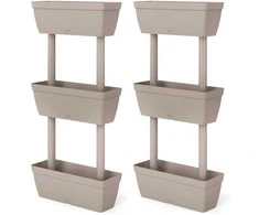 Sodo loveliai, 6vnt., taupe spalvos, 100cm