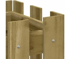 Sodo lovelis, 60x30x30cm, impregnuota pušis, tvorelės dizaino