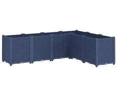 Sodo lovelis, pilkos spalvos, 160x120x53cm, PP
