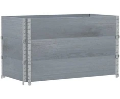 Sodo lovelis, pilkas, 100x50cm, pušies medienos masyvas