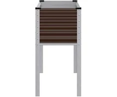 Sodo lovelis, rudas, 100x41x90cm, plienas