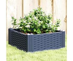 Sodo lovelis su kuoliukais, pilkas, 42,5x42,5x28,5cm, PP