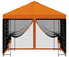 Sodo pavėsinė su šoninėmis sienelėmis 3 x 3 m Oranžinė