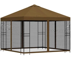 Sodo pavėsinė su šoninėmis sienelėmis 3 x 3 m Taupe