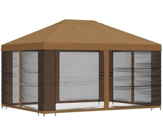 Sodo pavėsinė su šoninėmis sienelėmis 4 × 3 m Smėlio
