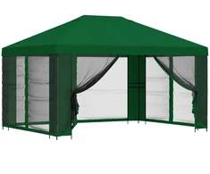 Sodo pavėsinė su šoninėmis sienelėmis 4 × 3 m Žalia
