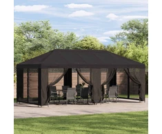 Sodo Paviljonas 6 x 3 m Antracito Poliesteris ir plienas 190