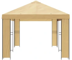 Sodo Paviljonas 6 x 3 m Kreminė Poliesteris ir plienas 190 gsm