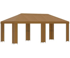 Sodo Paviljonas 6 x 3 m Smėlio Poliesteris ir plienas 190