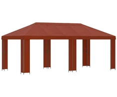 Sodo Paviljonas 6 x 3 m Terakotos Poliesteris ir plienas 190