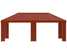 Sodo Paviljonas 6 x 3 m Terakotos Poliesteris ir plienas