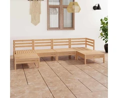 Lauko baldų komplektas Sodo poilsio baldų komplektas, 6 dalių, pušies masyvas