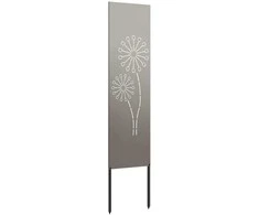 Sodo privatumo ekranas „Fretwork“ Rūdijanti 32 x 140 cm
