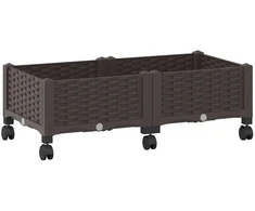 Sodo puodynė su ratukais Ruda 80 x 40 x 29 cm PP