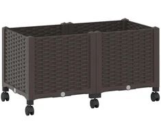 Sodo puodynė su ratukais Ruda 80 x 40 x 44 cm PP