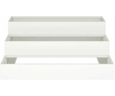 Sodo vazonas Balta 90 x 90 x 35 cm Šaltai valcuotas plienas