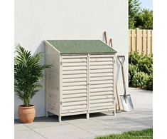 Sodo Sandėlys Balta 106 x 56 x 113,5 cm Kietasis pušinis medis