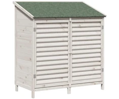 Sodo Sandėlys Balta 106 x 56 x 113,5 cm Kietasis pušinis medis
