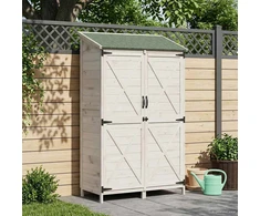 Sodo Sandėlys Balta 106 x 56 x 176,5 cm Apdirbta mediena
