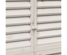 Sodo Sandėlys Balta 106 x 56 x 176,5 cm Kietasis pušinis medis