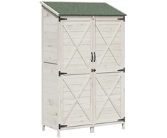 Sodo Sandėlys Balta 106 x 56 x 176,5 cm Apdirbta mediena