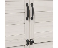 Sodo Sandėlys Balta 106,5 x 56 x 176 cm Kietasis pušinis medis