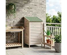Sodo Sandėlys Balta 59 x 56 x 113,5 cm Kietasis pušinis medis